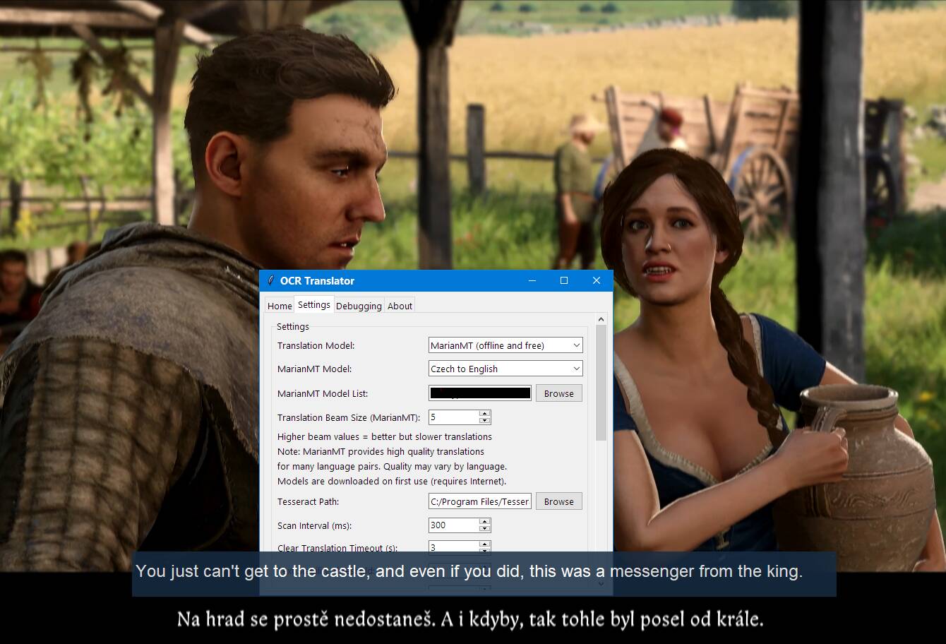 Czech to English translation