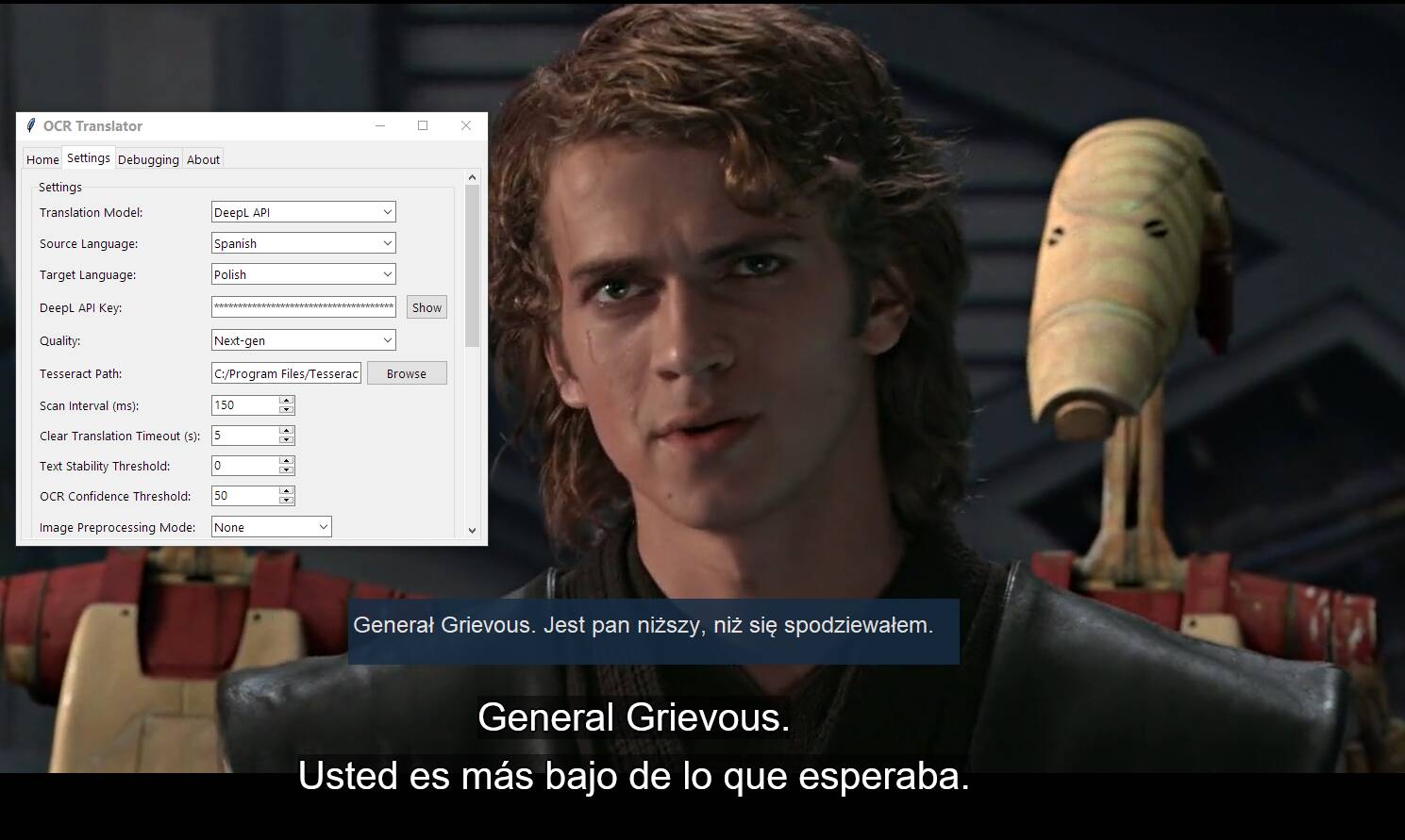 Spanish to Polish translation with DeepL Next Gen