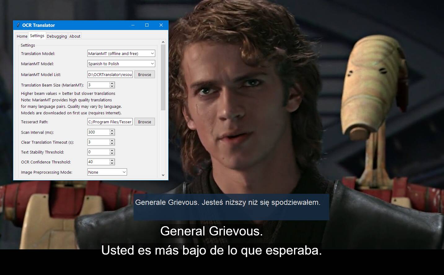 Spanish to Polish translation with MarianMT