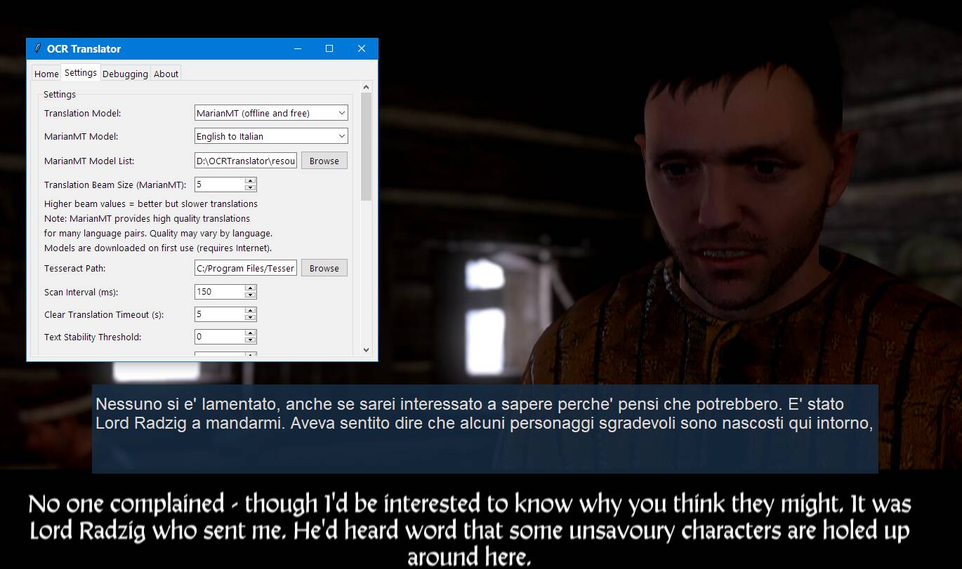 English to Italian translation with MarianMT