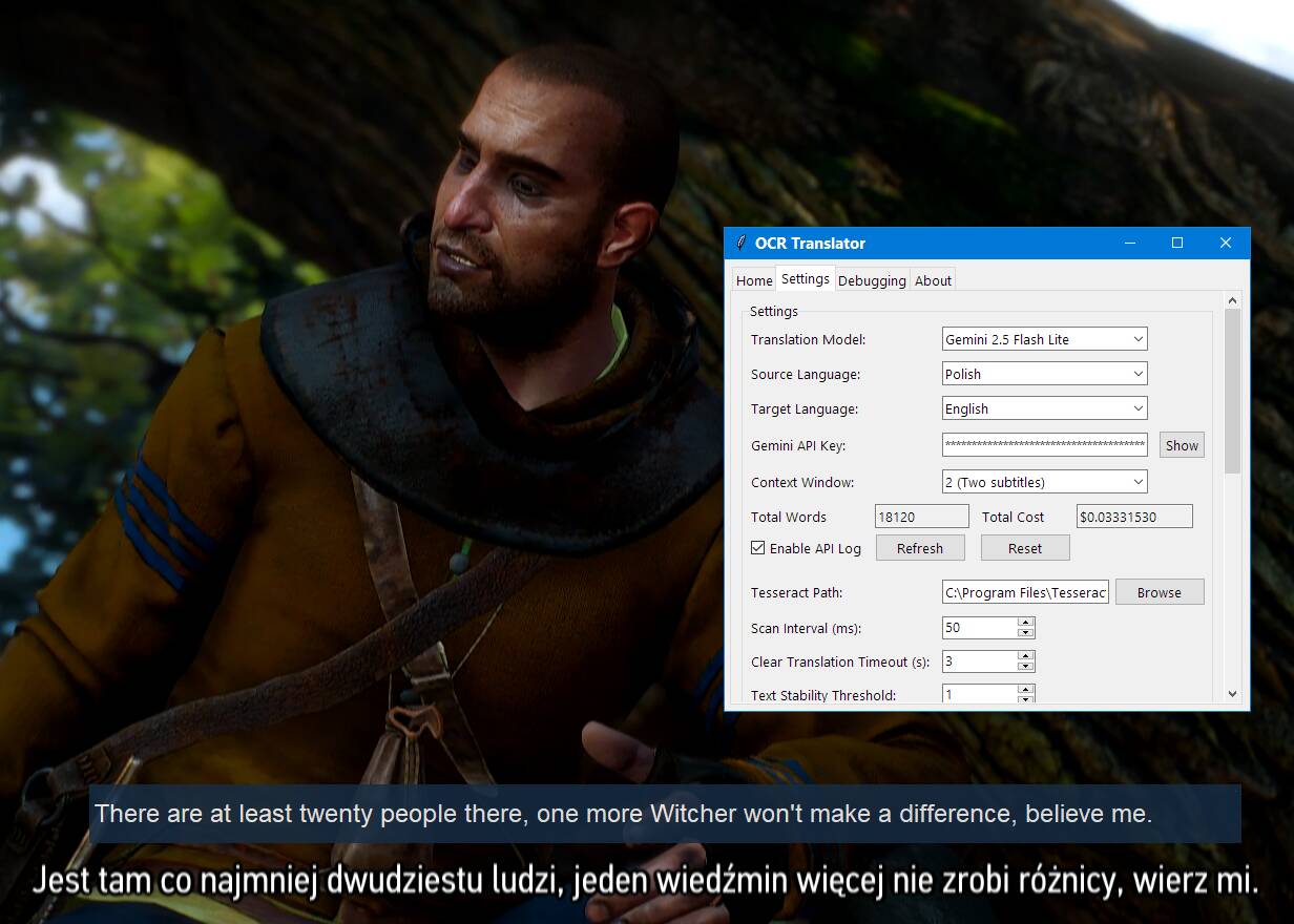 Polish to English translation with Gemini 2.5 Flash-Lite